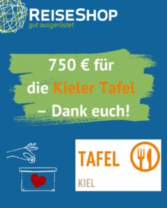 750€ für die Kieler Tafel - Dank euch!